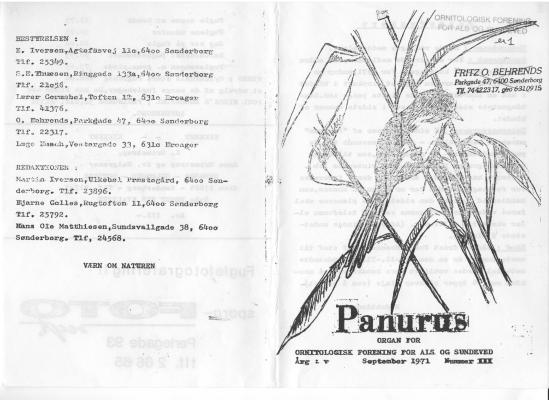 frim-per Panurus 1971 nummer 3 custom text